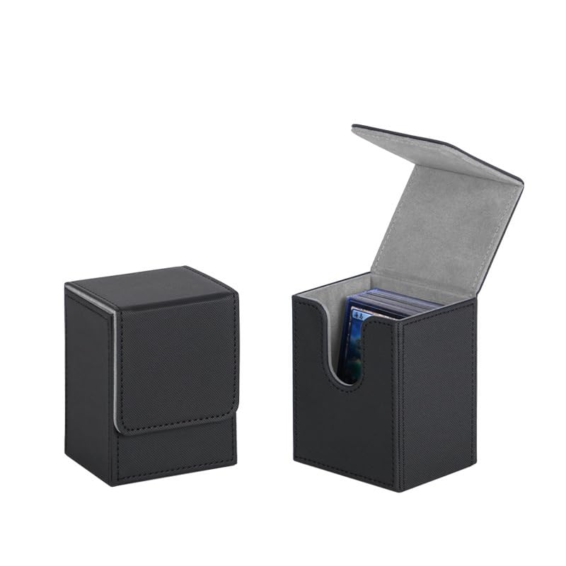 PATPAT Card Holder Game for 100Pcs Cards Storage Box Trading Cards Organizer PU Leather Card Deck Case Collectable Cards Carry Case Universal Game Card Holder, 7.1x6.7x9.5cm PATPAT Card Holder Game for 100Pcs Cards Storage Box Trading Cards Organizer PU Leather Card Deck Case Collectable Cards Carry Case Universal Game Card Holder, 7.1x6.7x9.5cm